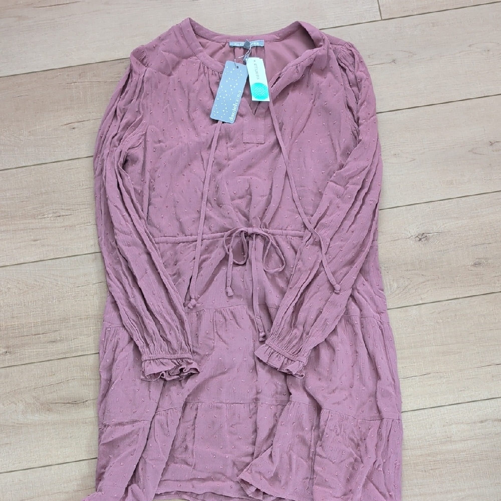 Dusty Pink Long Sleeve Dress